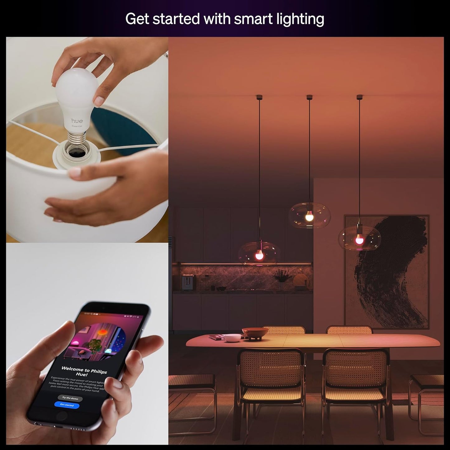 Philips Hue Essential Smart LED A19 Bulb