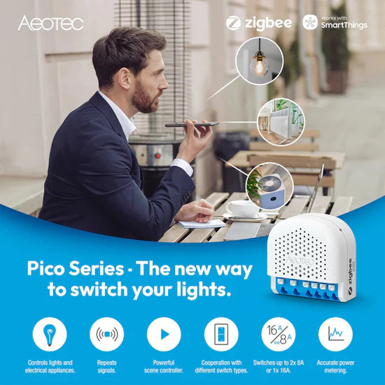 This Pico Duo Switch offers versatile control, energy monitoring, and advanced automation features