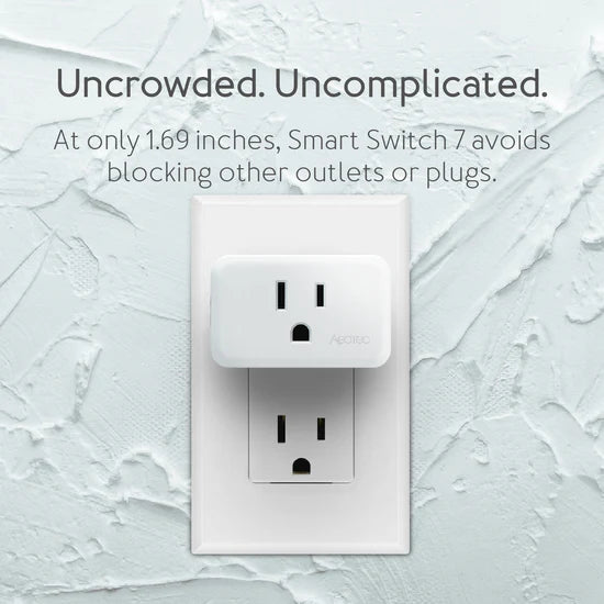 The Aeotec Smart Switch 7 is a compact and feature-rich smart plug designed to enhance home automation capabilities.