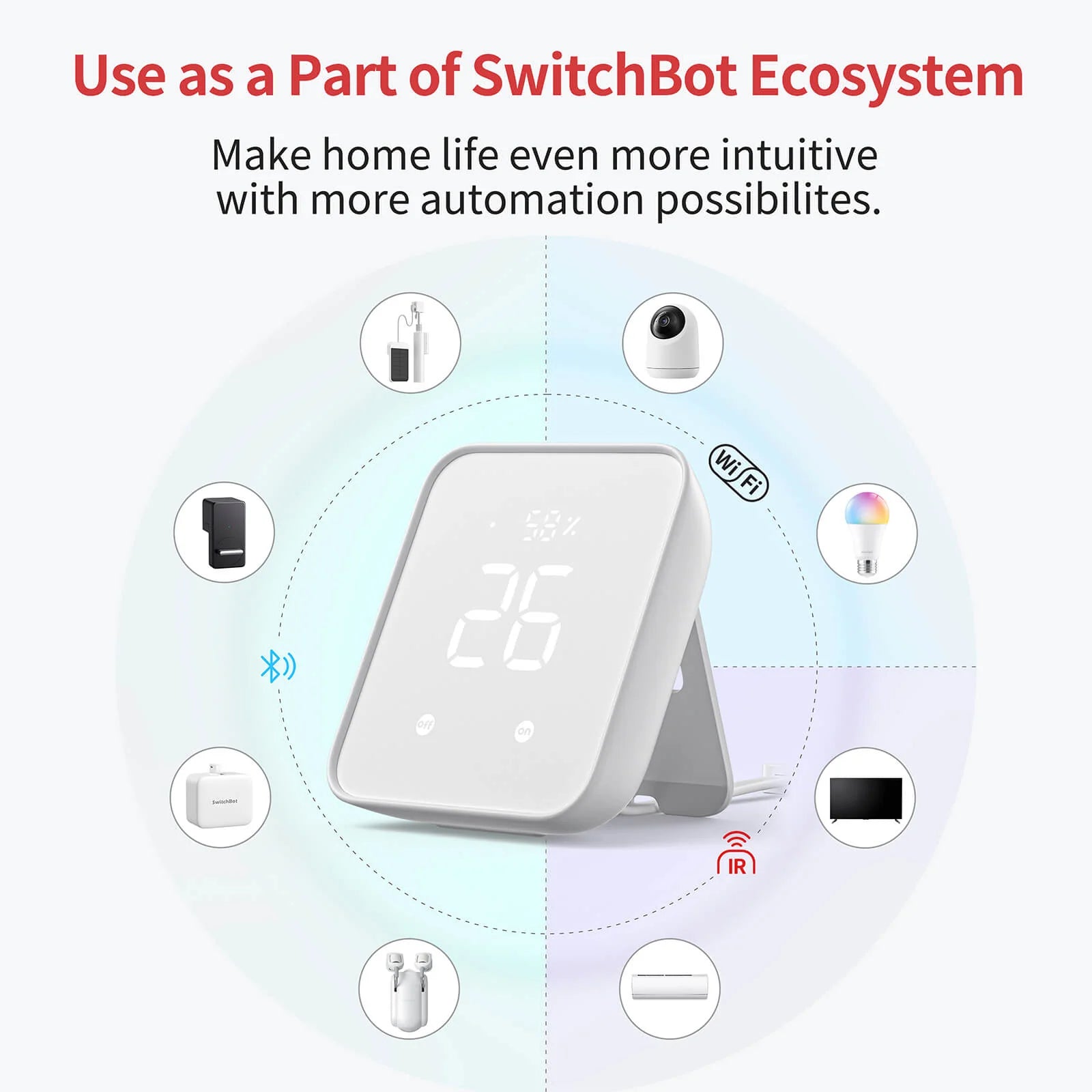 Buy this SwitchBot Hub 2 to add any Matter Enabled SwitchBot devices to Apple HomeKit